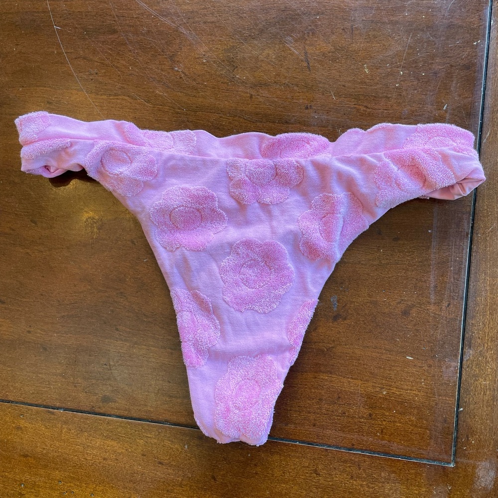 Frankies Bikinis Bea Floral Terry Bikini Bottom